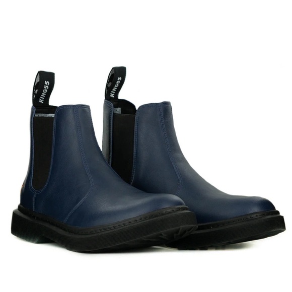 King 55 Brick Lane Chelsea Boot in Navy from King55 - Picture 1 of 12